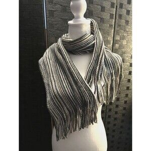NEW Juncture Wool Blend Scarf Striped 70.86 in X 7.87 in‎ (180cm X 20 cm)
